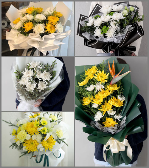 山东青岛莱西市孙受镇展家埠村白事花束代送